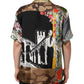 Multicolor Silk Opera Print Men Casual Shirt