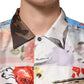 Multicolor Printed Casual Short Sleeve Shirt