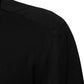 Black Viscose Long Sleeve Formal Dress Shirt