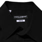 Black Viscose Long Sleeve Formal Dress Shirt