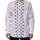 White Cotton Black DG Logo Long Sleeve Shirt