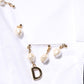 White Cotton DG Logo Pearl Chain Formal Shirt