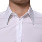 White Cotton MARTINI Long Sleeve Dress Shirt