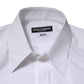 White Cotton MARTINI Long Sleeve Dress Shirt