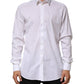 White Cotton GOLD Long Sleeves Formal Shirt