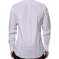 White Cotton Slim Fit Dress Formal Men Shirt