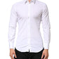 White GOLD Cotton Long Sleeves Dress Men Shirt