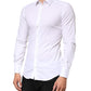 White GOLD Cotton Long Sleeves Dress Men Shirt