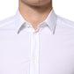 White GOLD Cotton Long Sleeves Dress Men Shirt