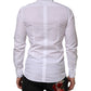 White Cotton GOLD Formal Men Longsleeves Shirt