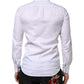 White Cotton MARTINI Paisley Jacquard Shirt
