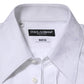 White Cotton MARTINI Paisley Jacquard Shirt