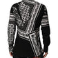 Black Bandana Print Logo MARTINI Dress Shirt