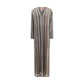 Striped long Dress with sequins