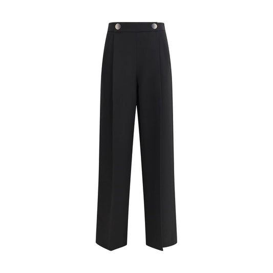 Silk crepe cady one-dart Pants