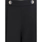 Silk crepe cady one-dart Pants