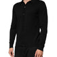 Black Silk Button Up Lightweight Sweater