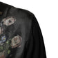Black Cashmere Cherub Print Baroque Sweater