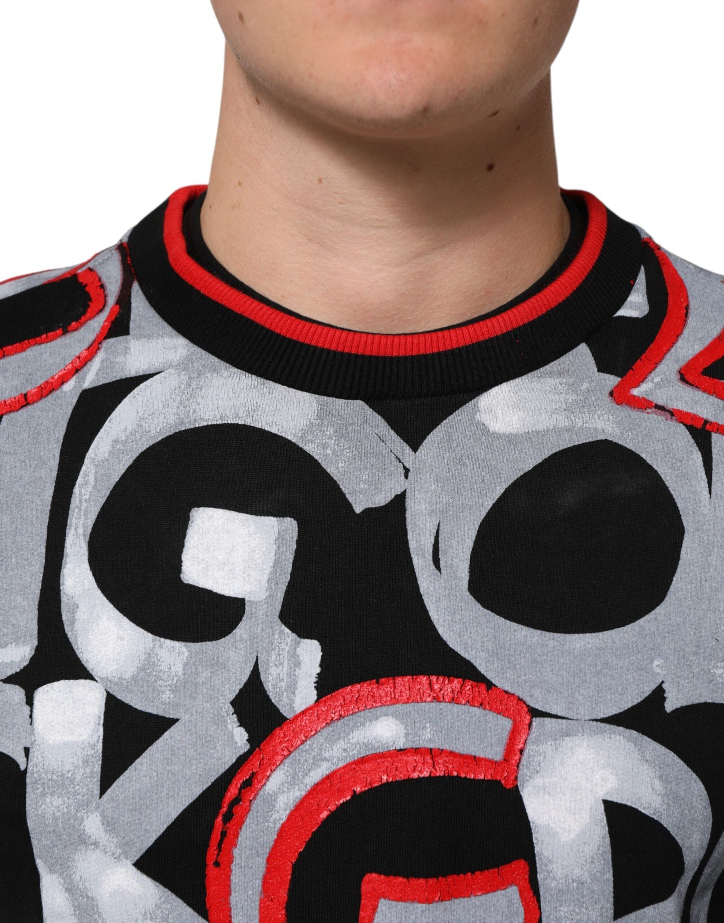 Multicolor Logo Monogram Crew Neck Sweater