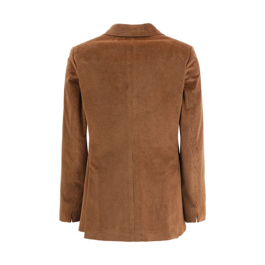 Double-breasted corduroy Blazer
