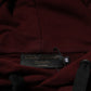 Burgundy Cotton Plaid Lined Men Hoodie Sweater