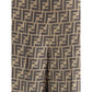 Monogram pattern silk Pants