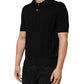 Black Silk Jacquard DG Polo Shirt T-shirt