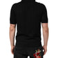 Black Silk Jacquard DG Polo Shirt T-shirt