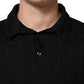 Black Silk Jacquard DG Polo Shirt T-shirt
