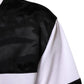 White Black Polyester DG Logo Mesh Jersey T-shirt