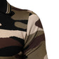 Camouflage Brown Silk MilitaryPolo T-shirt