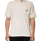Ivory Cotton Terry Logo Pocket Polo T-shirt