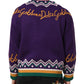 Purple Wool DG Logo Men Knit Pullover Sweater