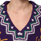 Purple Wool DG Logo Men Knit Pullover Sweater