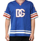 Blue Cotton DG Logo Mesh Jersey T-shirt