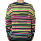 Multicolor DG Logo V-Neck Knit Pullover Sweater