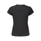 Black Cotton Women T-Shirt
