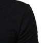 Black Cotton Plain V-Neck Men Shirt T-shirt