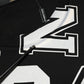 Black Cotton Letter Print Short Sleeve T-shirt
