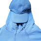 Blue Cotton Hooded Men Sportswear One Size Vest