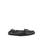 Vintage-effect Leather Loafers