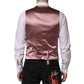 Pink Wool Dress Formal Men Waistcoat Vest