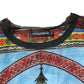 Multicolor Cotton Linen Temple Print T-shirt