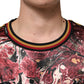 Multicolor Polyester Marble Print Oversize T-shirt