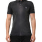Gray Cotton Crown Collared Men Polo T-shirt