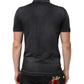 Gray Cotton Crown Collared Men Polo T-shirt