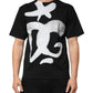 Black Cotton DG Logo Graffiti Short Sleeve T-shirt