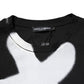 Black Cotton DG Logo Graffiti Short Sleeve T-shirt