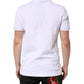 White Cotton DG Heart Logo Embroider T-shirt