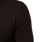 Brown Wool Logo Embroidered Men Polo T-shirt